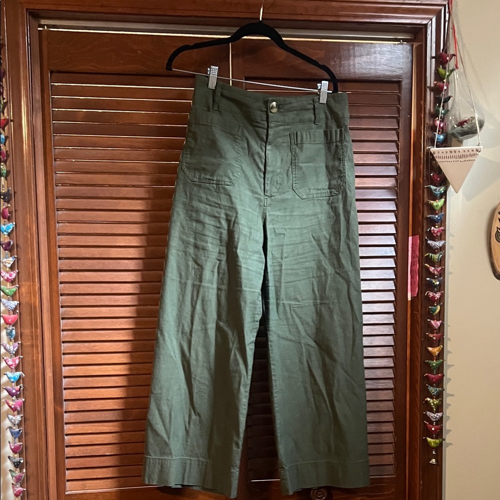 Maeve collette cropped wide leg pants